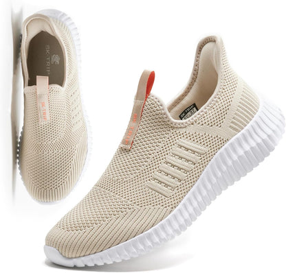 Women's Walking Shoes Lightweight Breathable Flying Woven Mesh Upper Casual Jogging Shoes Ladies Tennis Shoes Workout Footwear Non-Slip Gym Sneakers for Women