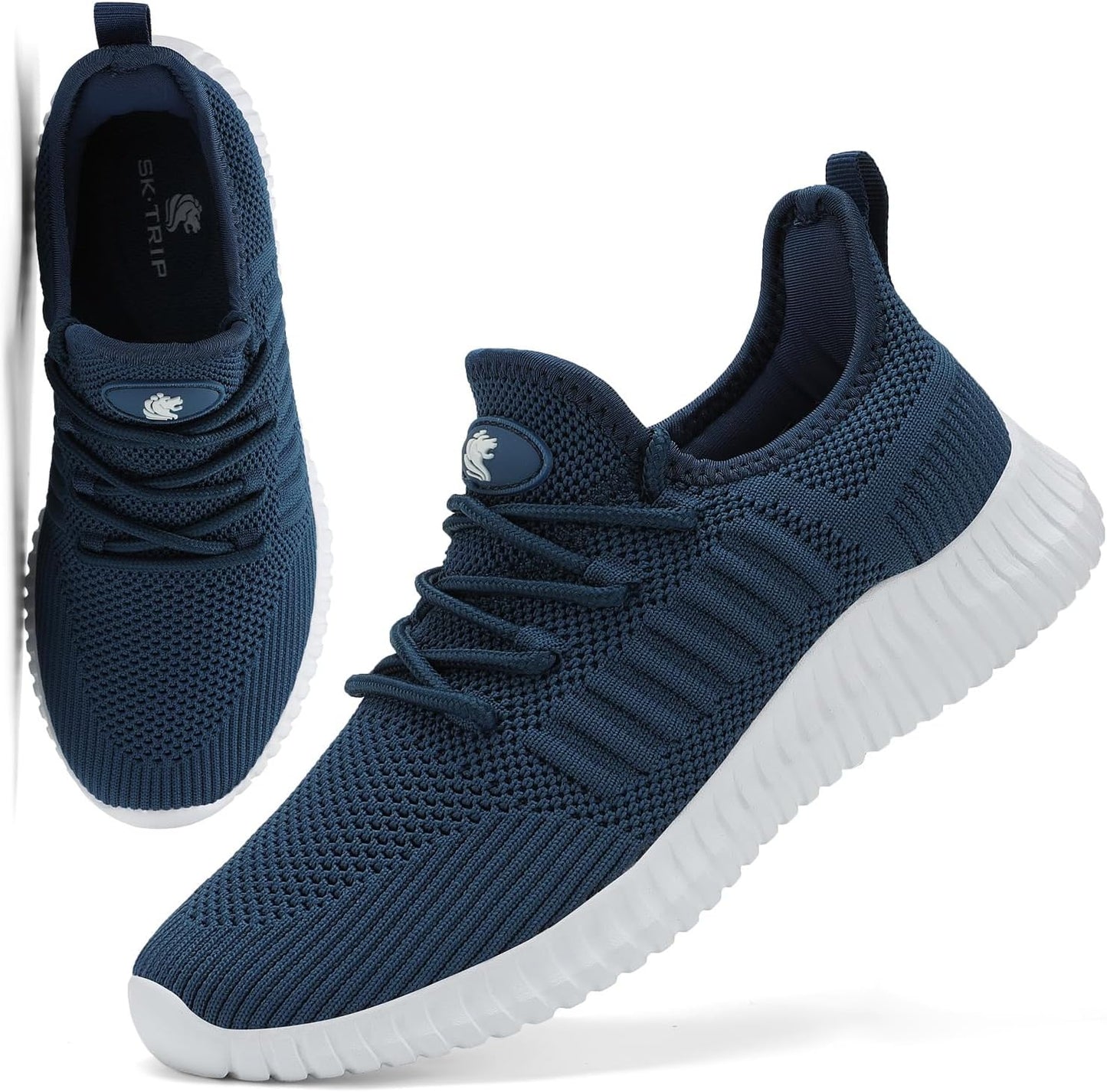Women's Walking Shoes Lightweight Breathable Flying Woven Mesh Upper Casual Jogging Shoes Ladies Tennis Shoes Workout Footwear Non-Slip Gym Sneakers for Women