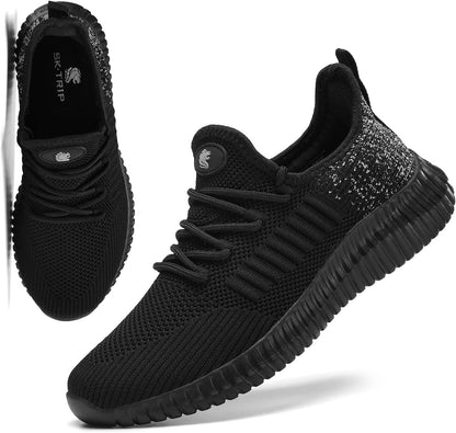 Women's Walking Shoes Lightweight Breathable Flying Woven Mesh Upper Casual Jogging Shoes Ladies Tennis Shoes Workout Footwear Non-Slip Gym Sneakers for Women