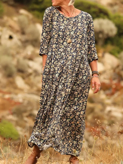 Griselda - Casual Pleated Maxi Dress