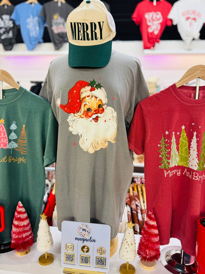 Comfort Colors Crimson Merry & Bright Tee