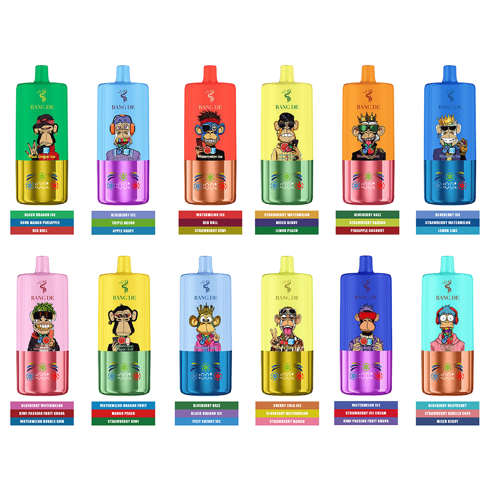Bang DE 80000 80k Puffs 3 in 1 Flavors Newest Original Rechargeable LCD Display Disposable Vape