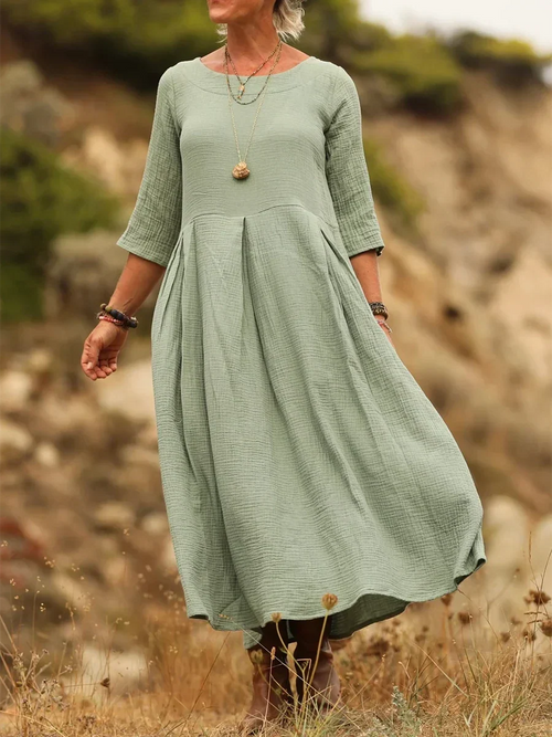 Griselda - Casual Pleated Maxi Dress