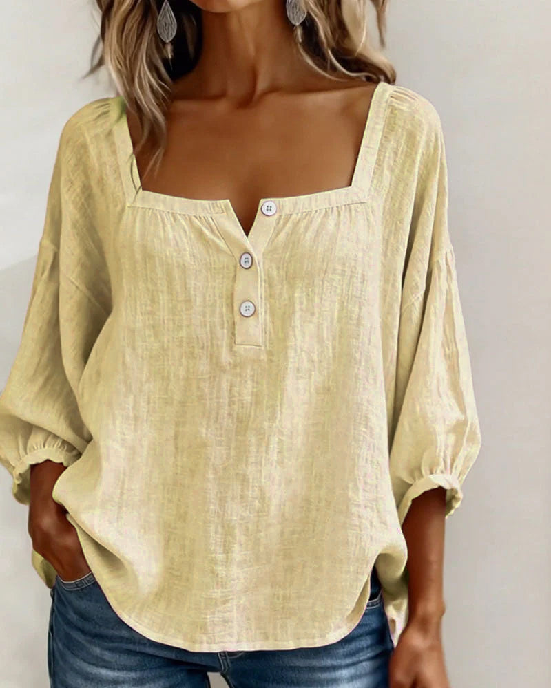 Zoya - Breezy Linen Blouse