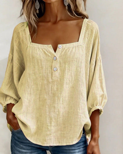 Zoya - Breezy Linen Blouse