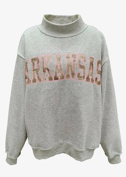 Arkansas Reversible Mock Neck Sweatshirt Camo