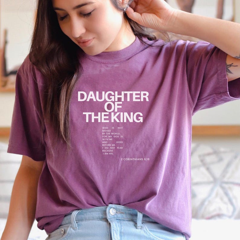 Comfort Colors Daughter of the King Berry Tee