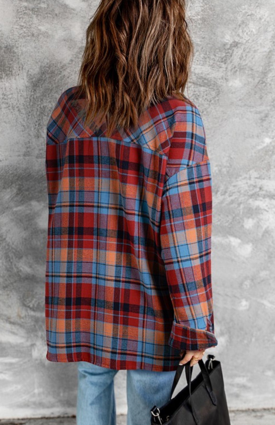 Boston Red Plaid Flannel Button Down