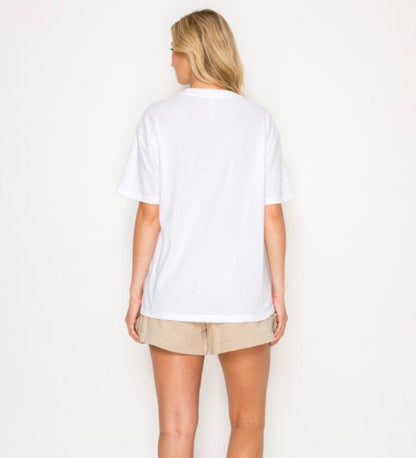 Classic Crew Neck Cotton Tee White