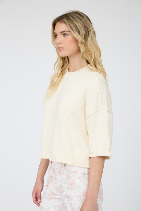 Cameron Knit Pullover Ivory
