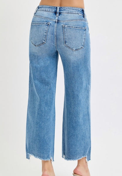 RISEN Jessie Wide Leg Crop Jean