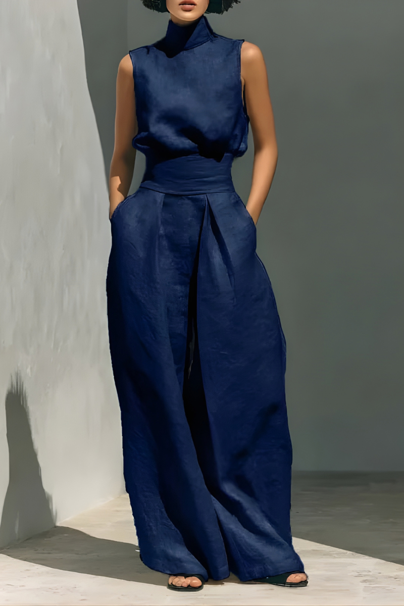 Nerina- Sleeveless Wide-Leg Jumpsuit