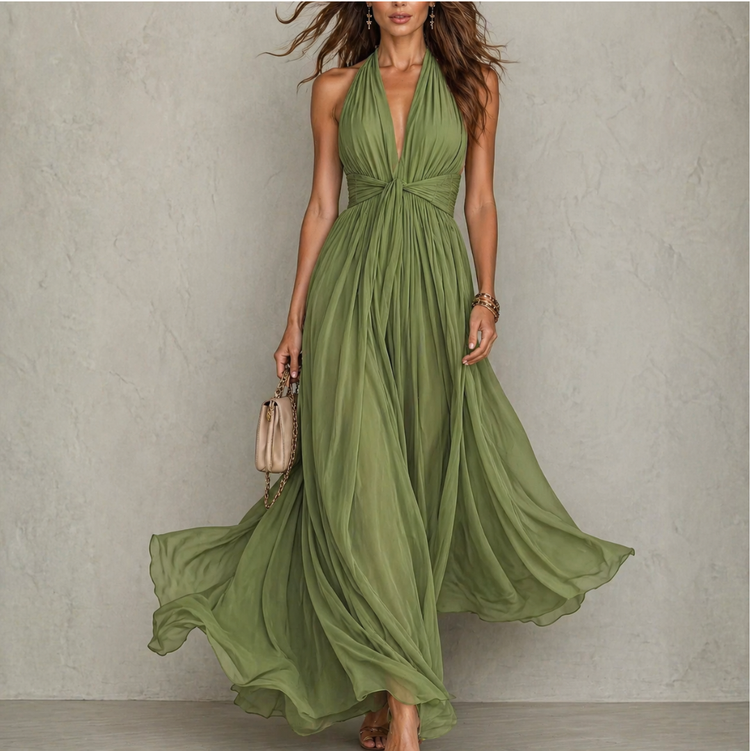 Olyra - Soft-Touch Evening Maxi Dress