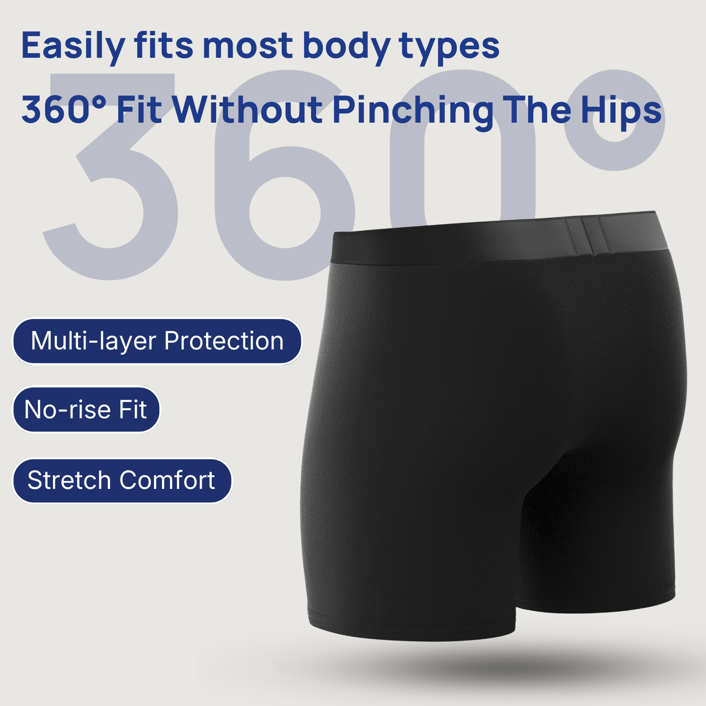 🔥 BUY 1 GET 1 FREE! 💙 Men’s Ultra-Absorbent Incontinence Boxer Briefs ✨ Comfortable Fit, Discreet Protection & All-Day Confidence