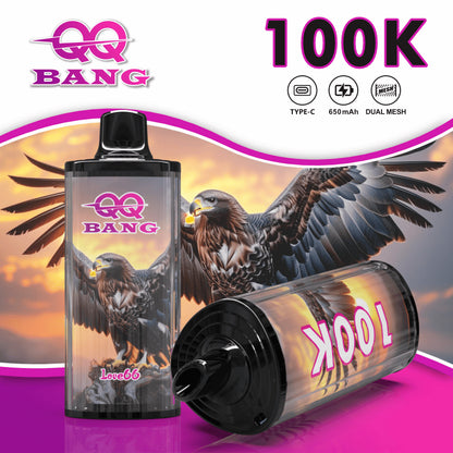 QQ Bang 100000 100K Puffs Dual Mesh Original Rechargeable Disposable Vape