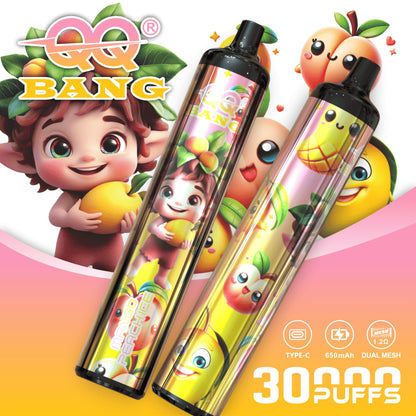 QQ Bang 30000 30K Puffs Original Disposable Vape Pen Type-C Rechargeable E-Cigarette
