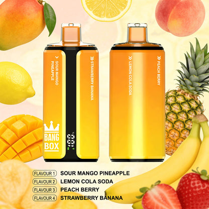 Bang Box 160000 160K Puffs 4 In 1 Flavors Original Rechargeable LED Display Disposable Vape