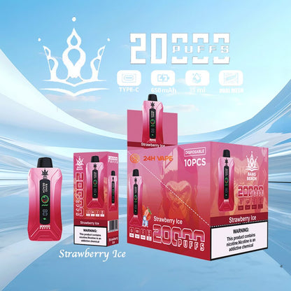 Bang Beach 20000 20K Puffs 0% 2% 3% 5% Nicotine New LED Display Vape Electronic Cigarette Pod