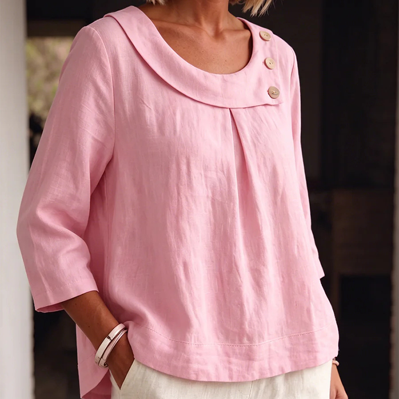 Brionelle - Soft-Touch Linen Blouse