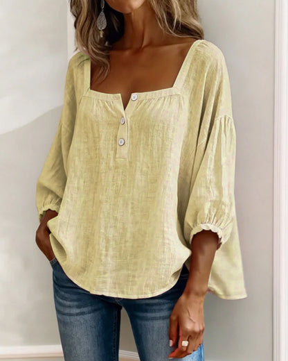 Zoya - Breezy Linen Blouse