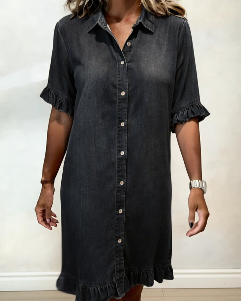 Kirella - Button Front Shirt Dress