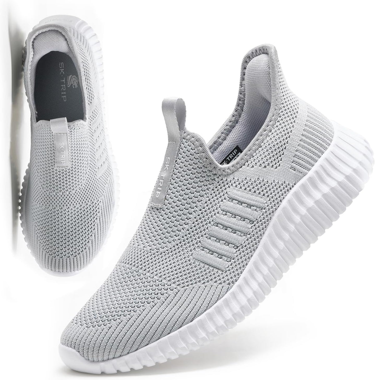 Women's Walking Shoes Lightweight Breathable Flying Woven Mesh Upper Casual Jogging Shoes Ladies Tennis Shoes Workout Footwear Non-Slip Gym Sneakers for Women