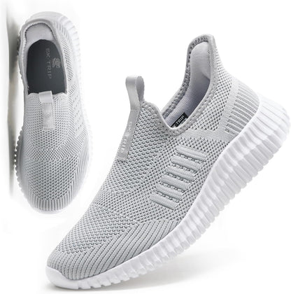 Women's Walking Shoes Lightweight Breathable Flying Woven Mesh Upper Casual Jogging Shoes Ladies Tennis Shoes Workout Footwear Non-Slip Gym Sneakers for Women