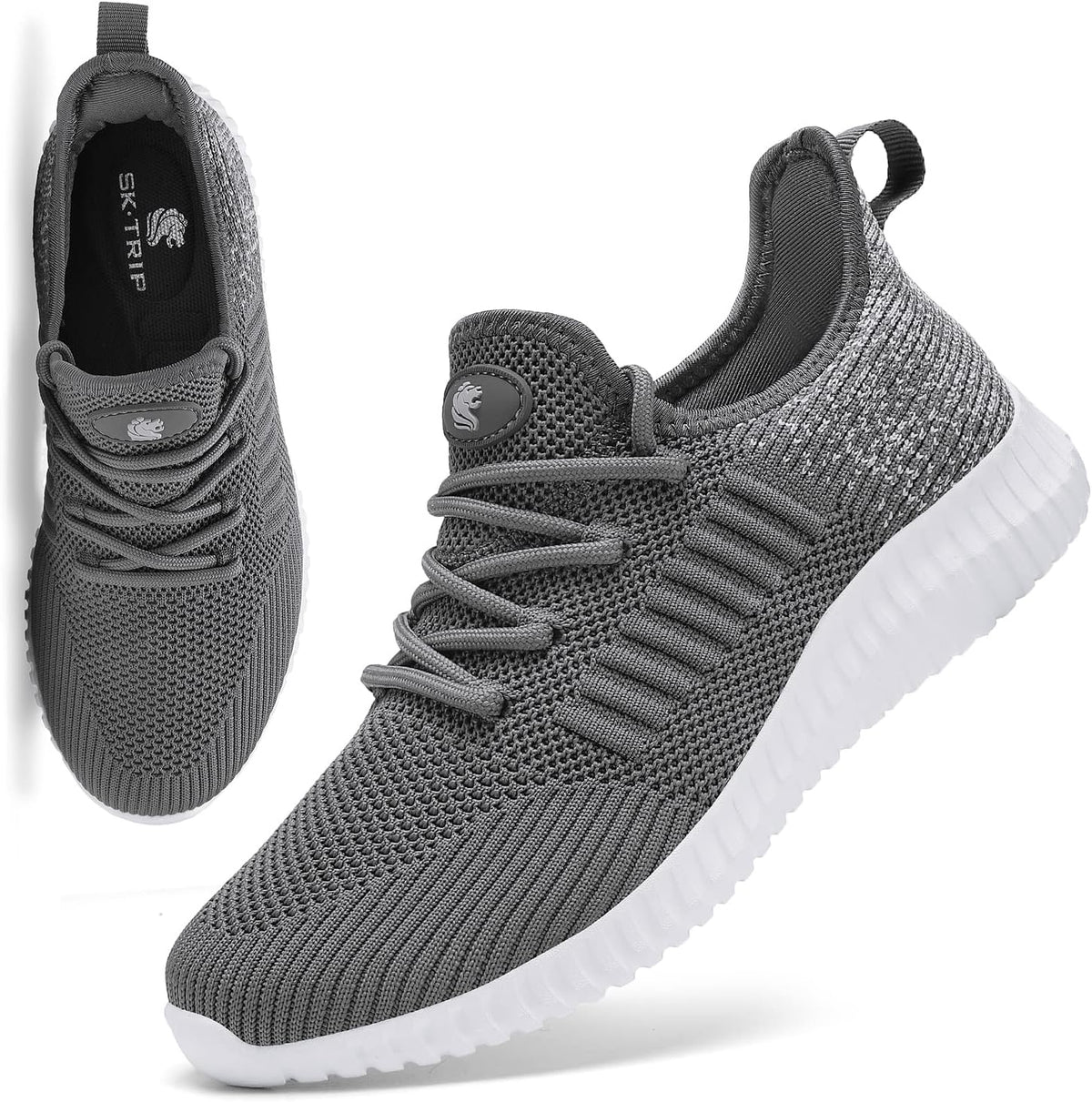 Women's Walking Shoes Lightweight Breathable Flying Woven Mesh Upper Casual Jogging Shoes Ladies Tennis Shoes Workout Footwear Non-Slip Gym Sneakers for Women