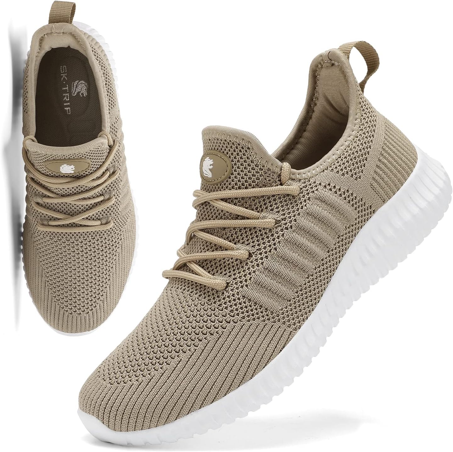Women's Walking Shoes Lightweight Breathable Flying Woven Mesh Upper Casual Jogging Shoes Ladies Tennis Shoes Workout Footwear Non-Slip Gym Sneakers for Women