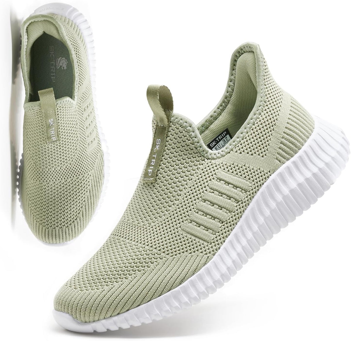 Women's Walking Shoes Lightweight Breathable Flying Woven Mesh Upper Casual Jogging Shoes Ladies Tennis Shoes Workout Footwear Non-Slip Gym Sneakers for Women