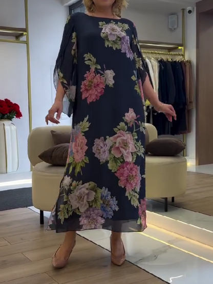 Halle - Floral Loose Maxi Dress