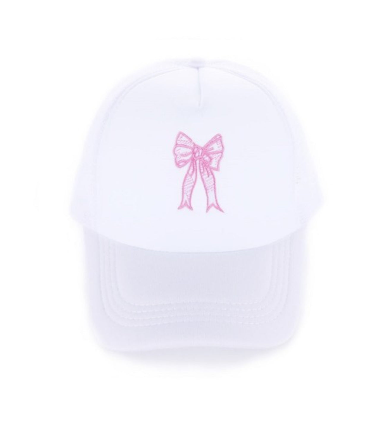 Bow Embroidered Trucker Hat