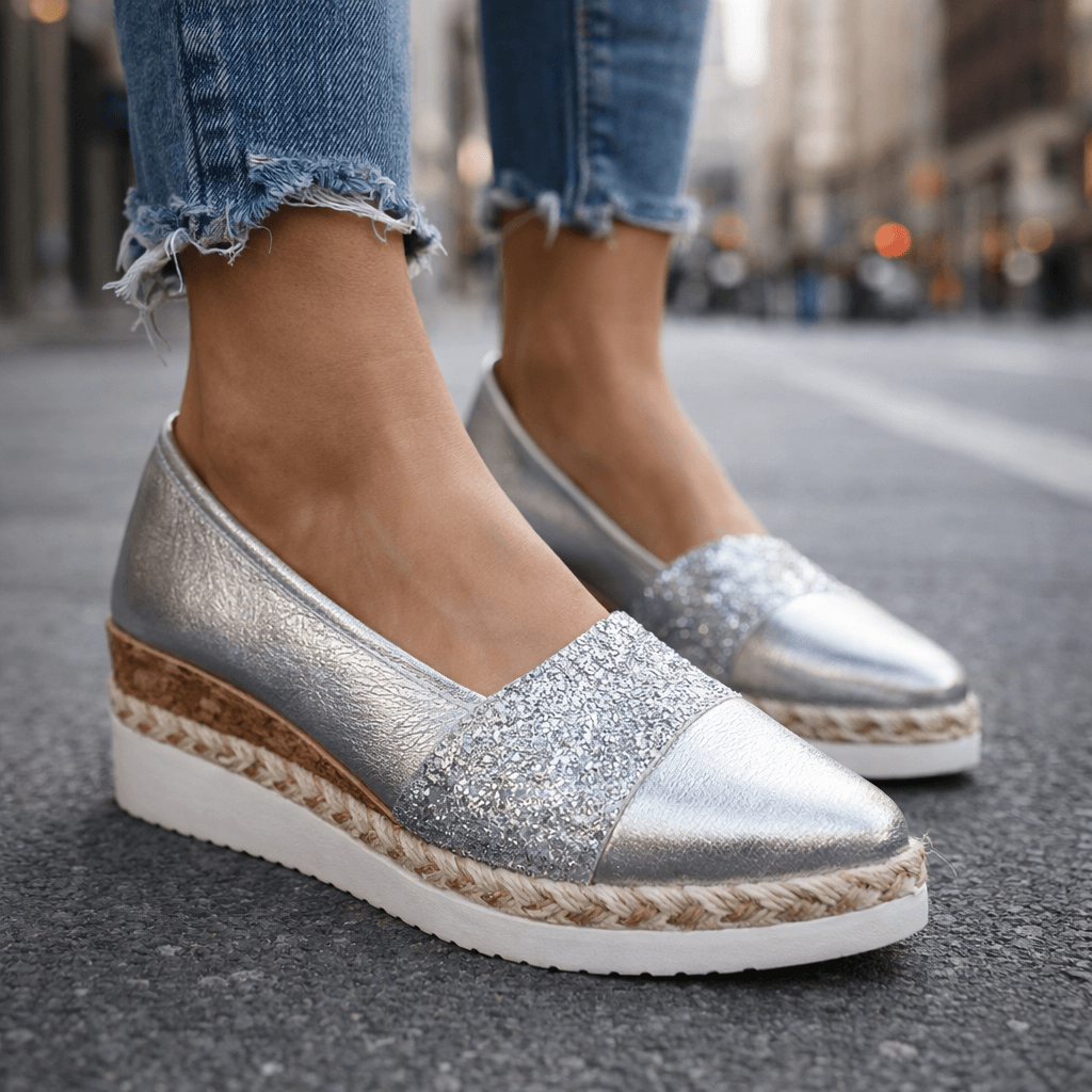 Kirsty - Sparkling Wedge Sneakers