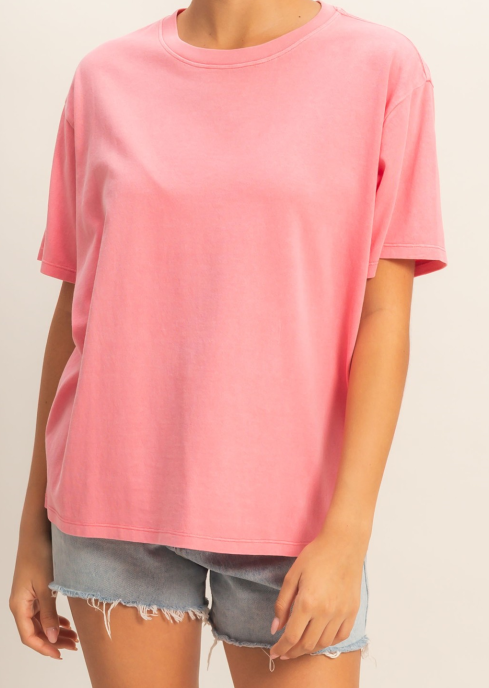 Classic Cotton Crew Tee Taffy Pink