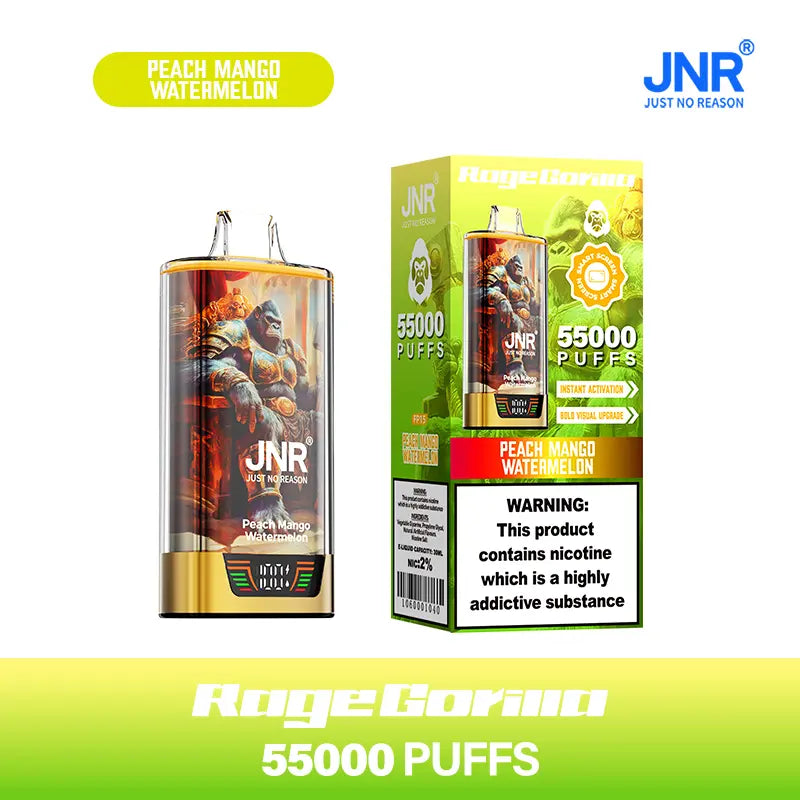 JNR Rage Gorilla 55K 55000 Puffs Smart Display Original Disposable Vape