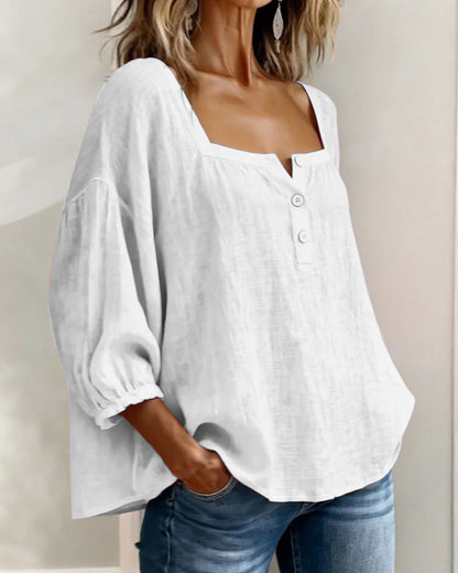 Zoya - Breezy Linen Blouse
