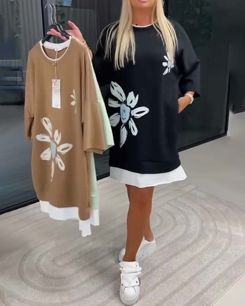 Helia - Soft-Touch Sweatshirt Dress