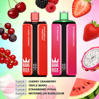 Bang Box 160000 160K Puffs 4 In 1 Flavors Original Rechargeable LED Display Disposable Vape