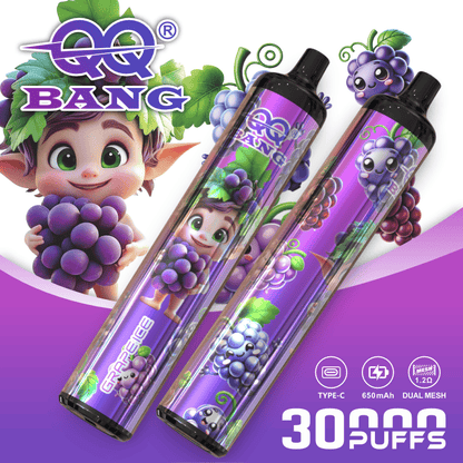 QQ Bang 30000 30K Puffs Original Disposable Vape Pen Type-C Rechargeable E-Cigarette