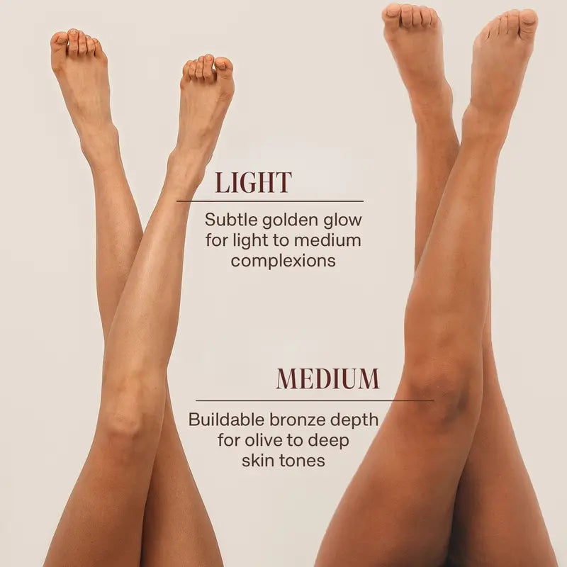 Beauty by Earth Self Tanner Body Lotion - Best Gradual Natural Bronzed Sunless Hydrating Streak Free Tanning Glow Made in USA, Vegan Cruelty Free Pregnancy Safe