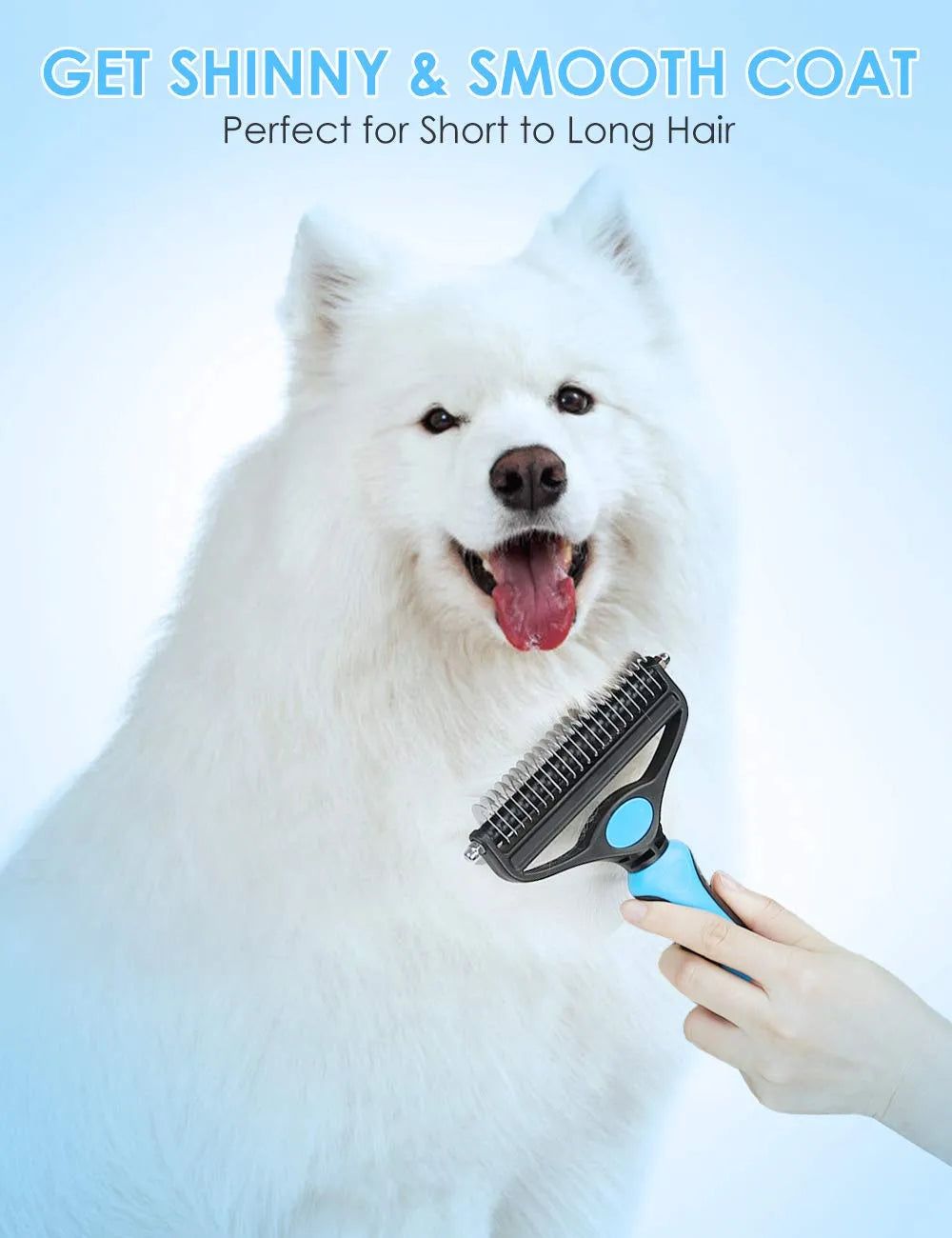 🐶Dual-Sided Pet Grooming Comb for Dogs & Cats