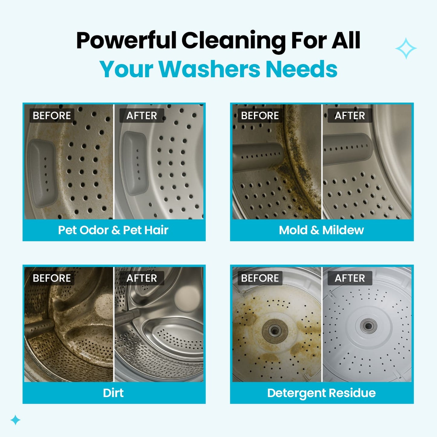 🔥 BUY 2 GET 1 FREE! 🧺 Washing Machine Cleaner ✨ Removes Odors, Residue & Buildup for a Fresher Laundry Routine