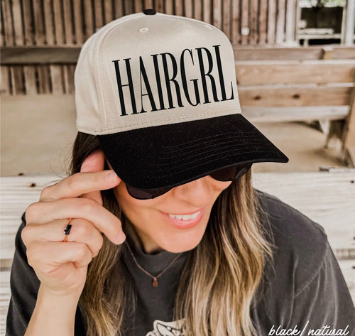 HAIRGRL Trucker Hat Black Natural