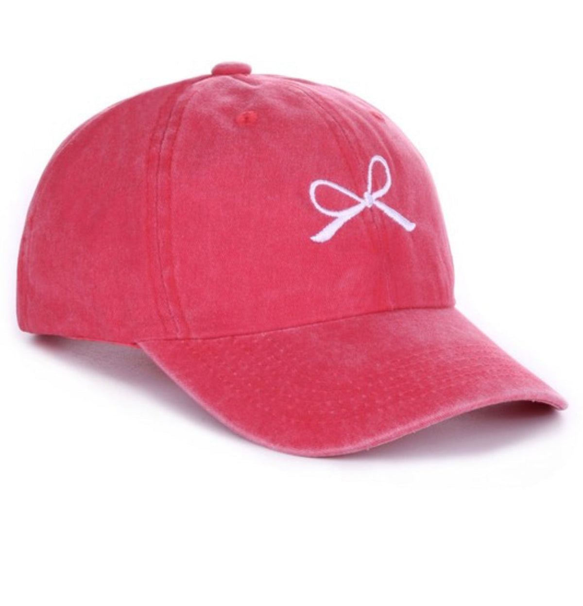 Embroidered Bow Hat