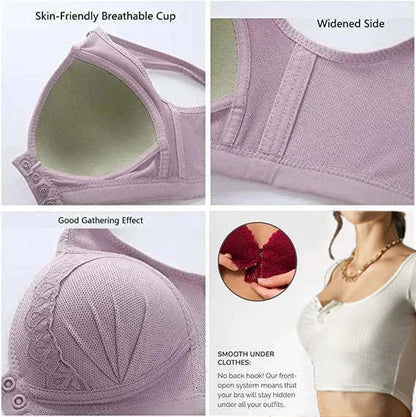 🌸 50% OFF – LIMITED TIME! 💖 Front Closure Cotton Bra ✨ Easy to Wear, Soft Support & All-Day Comfort
