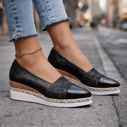 Kirsty - Sparkling Wedge Sneakers