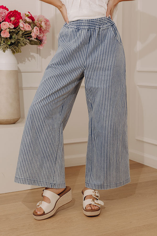 UMGEE Stripe Washed Denim Pant