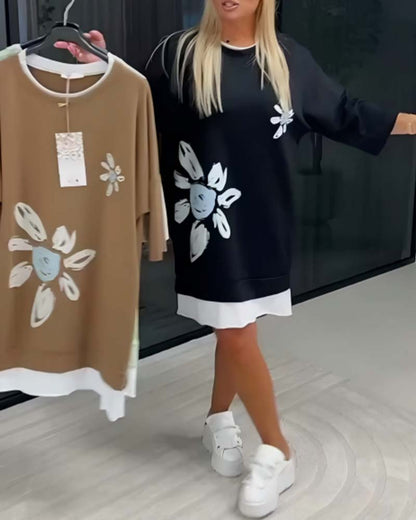 Helia - Soft-Touch Sweatshirt Dress