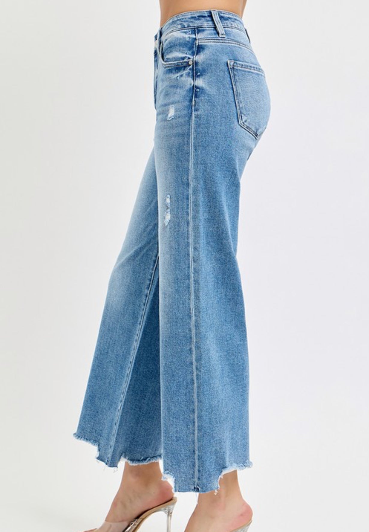 RISEN Jessie Wide Leg Crop Jean