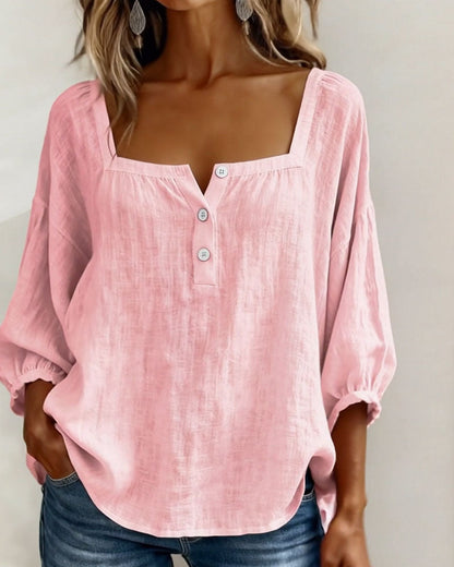Zoya - Breezy Linen Blouse